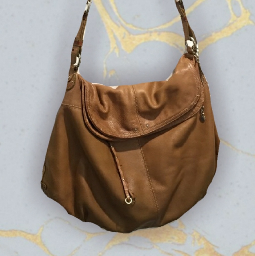 🌺Boho Hayden Harnett tan slouch leather bag